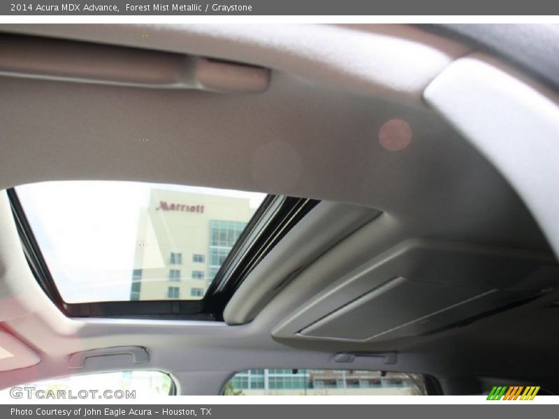 Forest Mist Metallic / Graystone 2014 Acura MDX Advance