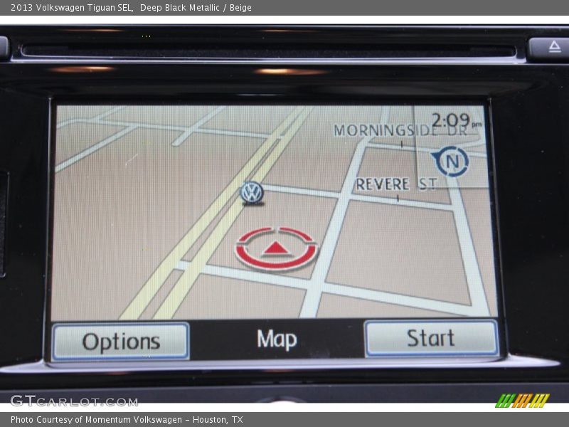 Deep Black Metallic / Beige 2013 Volkswagen Tiguan SEL