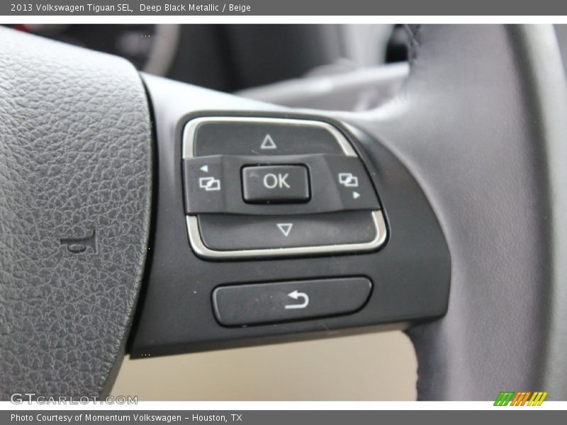 Deep Black Metallic / Beige 2013 Volkswagen Tiguan SEL