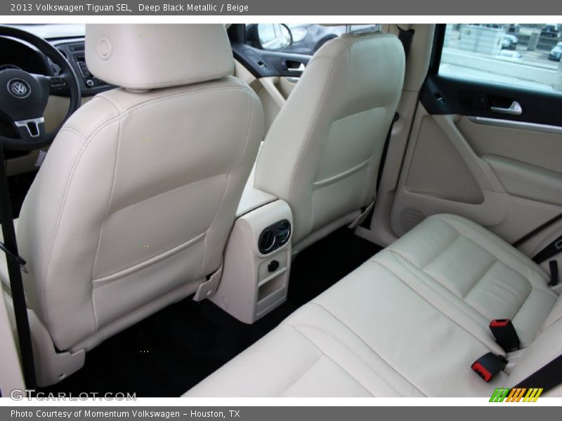 Deep Black Metallic / Beige 2013 Volkswagen Tiguan SEL