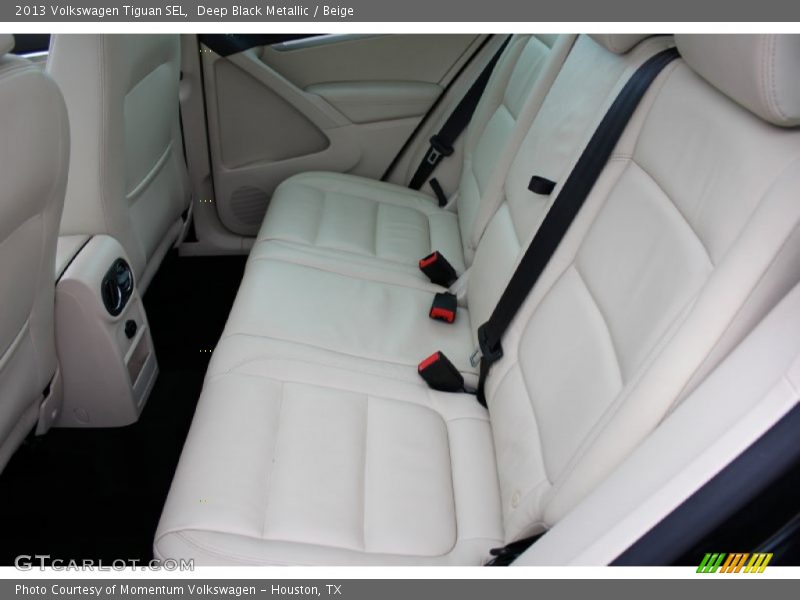Deep Black Metallic / Beige 2013 Volkswagen Tiguan SEL