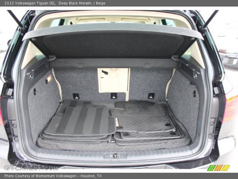 Deep Black Metallic / Beige 2013 Volkswagen Tiguan SEL