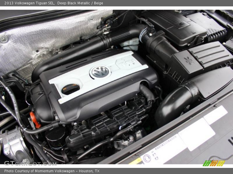 Deep Black Metallic / Beige 2013 Volkswagen Tiguan SEL