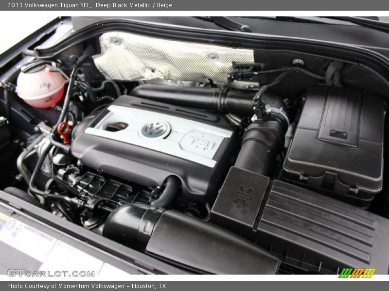 Deep Black Metallic / Beige 2013 Volkswagen Tiguan SEL