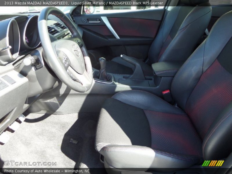 Liquid Silver Metallic / MAZDASPEED Black MPS Leather 2013 Mazda MAZDA3 MAZDASPEED3