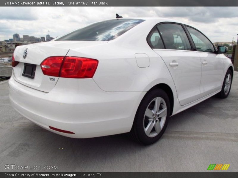 Pure White / Titan Black 2014 Volkswagen Jetta TDI Sedan