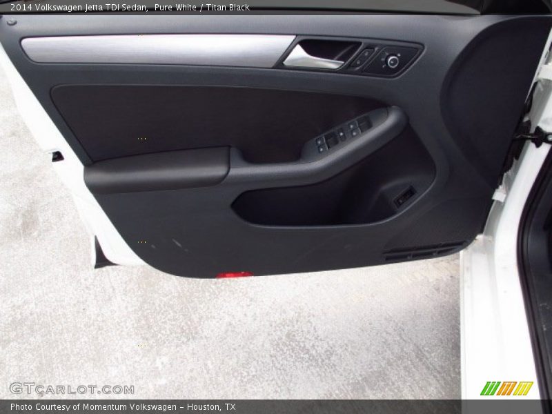 Pure White / Titan Black 2014 Volkswagen Jetta TDI Sedan
