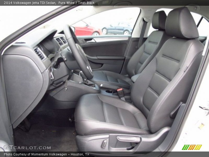 Pure White / Titan Black 2014 Volkswagen Jetta TDI Sedan