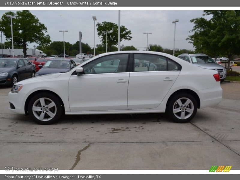 Candy White / Cornsilk Beige 2013 Volkswagen Jetta TDI Sedan