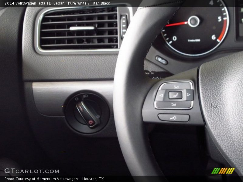 Pure White / Titan Black 2014 Volkswagen Jetta TDI Sedan