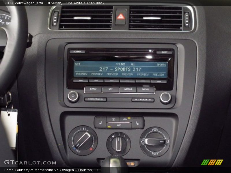 Pure White / Titan Black 2014 Volkswagen Jetta TDI Sedan