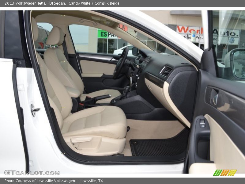 Candy White / Cornsilk Beige 2013 Volkswagen Jetta TDI Sedan