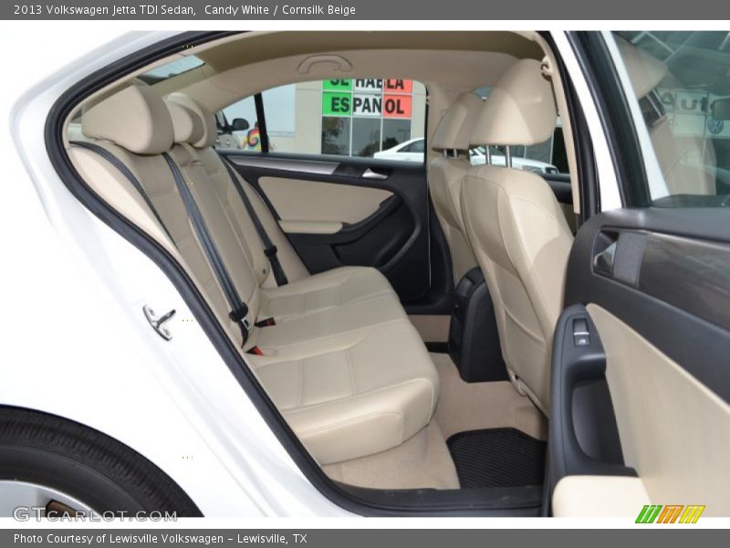 Candy White / Cornsilk Beige 2013 Volkswagen Jetta TDI Sedan
