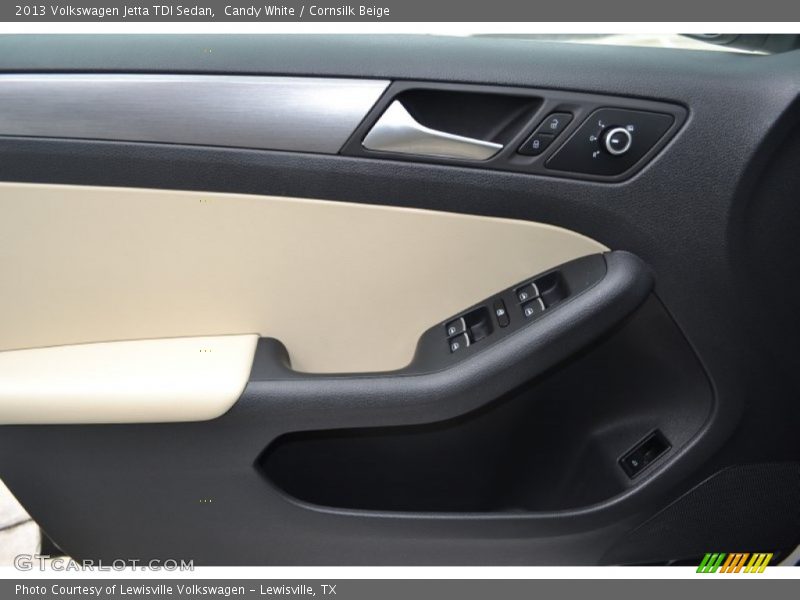 Candy White / Cornsilk Beige 2013 Volkswagen Jetta TDI Sedan