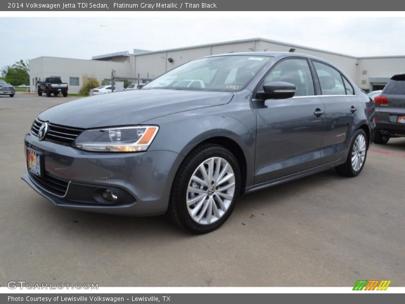 Platinum Gray Metallic / Titan Black 2014 Volkswagen Jetta TDI Sedan