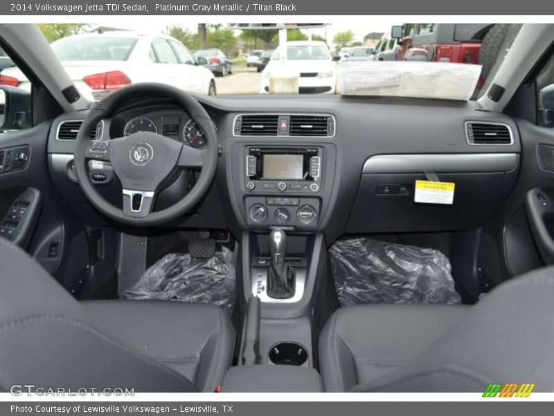 Platinum Gray Metallic / Titan Black 2014 Volkswagen Jetta TDI Sedan