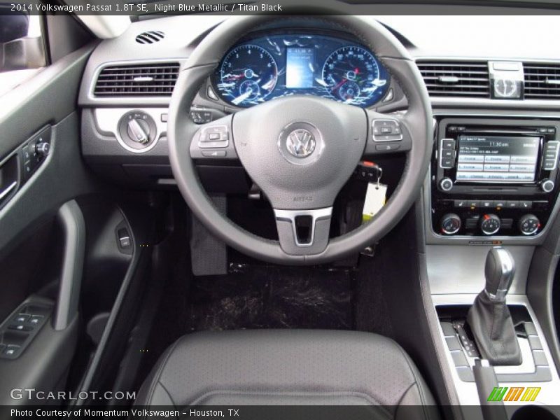 Night Blue Metallic / Titan Black 2014 Volkswagen Passat 1.8T SE