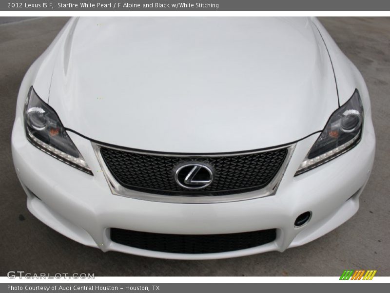 Starfire White Pearl / F Alpine and Black w/White Stitching 2012 Lexus IS F