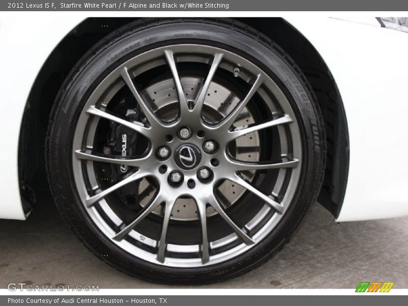 Starfire White Pearl / F Alpine and Black w/White Stitching 2012 Lexus IS F