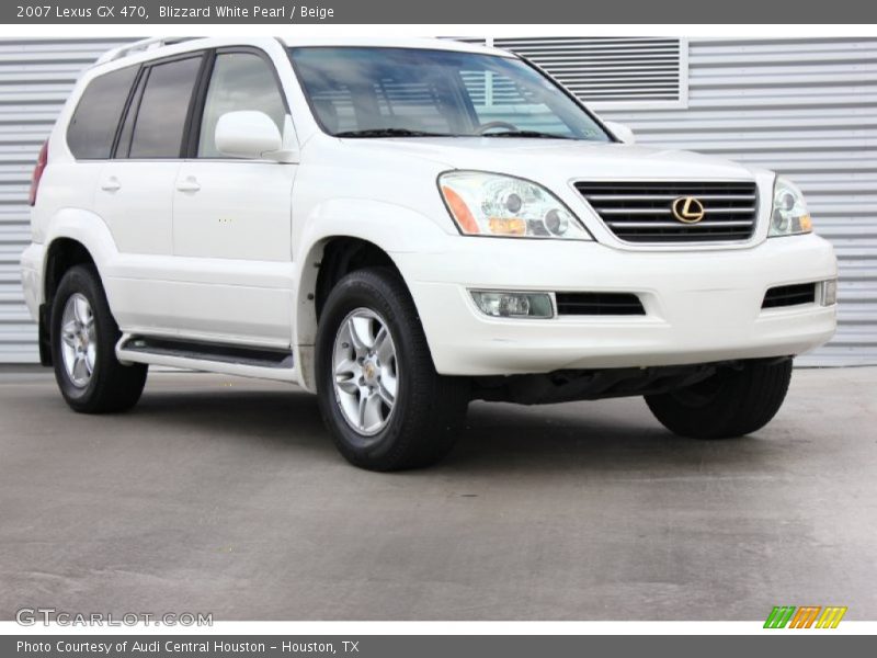 Blizzard White Pearl / Beige 2007 Lexus GX 470