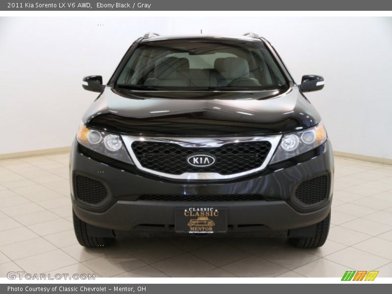 Ebony Black / Gray 2011 Kia Sorento LX V6 AWD