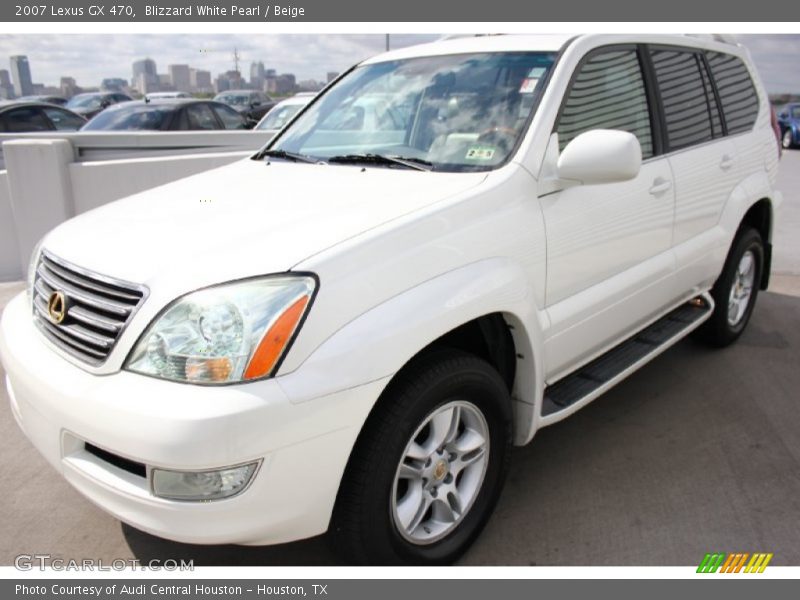 Blizzard White Pearl / Beige 2007 Lexus GX 470