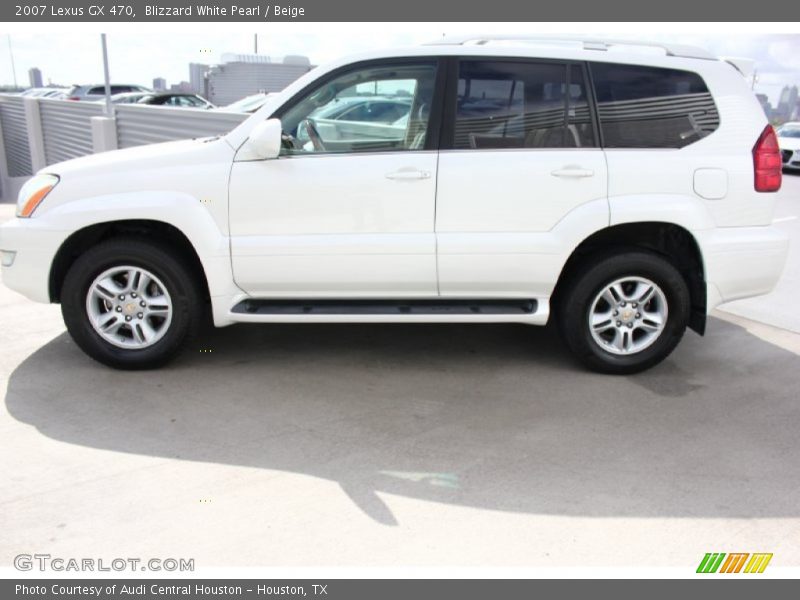 Blizzard White Pearl / Beige 2007 Lexus GX 470
