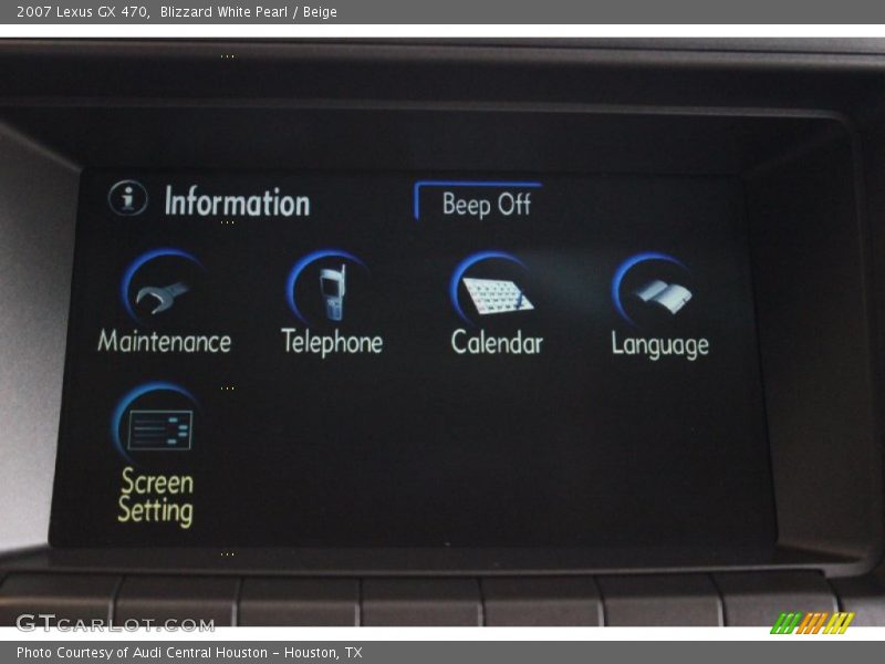 Blizzard White Pearl / Beige 2007 Lexus GX 470