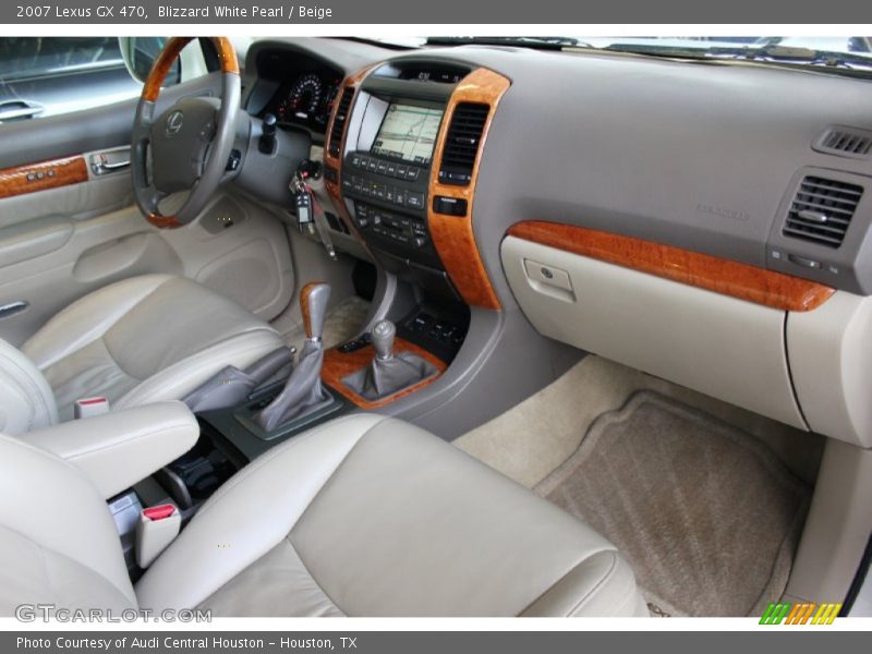 Blizzard White Pearl / Beige 2007 Lexus GX 470