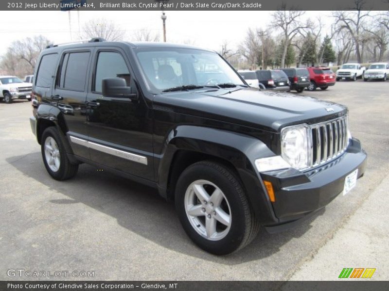 Brilliant Black Crystal Pearl / Dark Slate Gray/Dark Saddle 2012 Jeep Liberty Limited 4x4