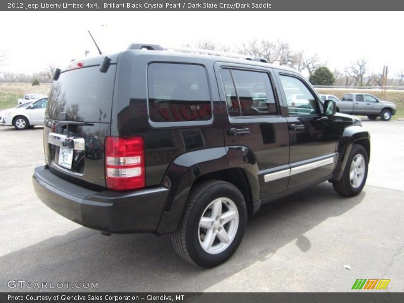 Brilliant Black Crystal Pearl / Dark Slate Gray/Dark Saddle 2012 Jeep Liberty Limited 4x4