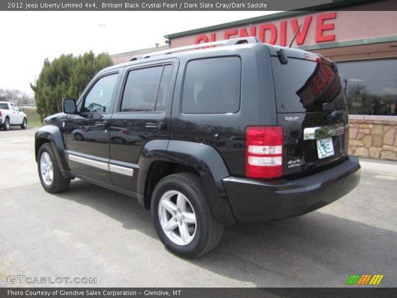 Brilliant Black Crystal Pearl / Dark Slate Gray/Dark Saddle 2012 Jeep Liberty Limited 4x4