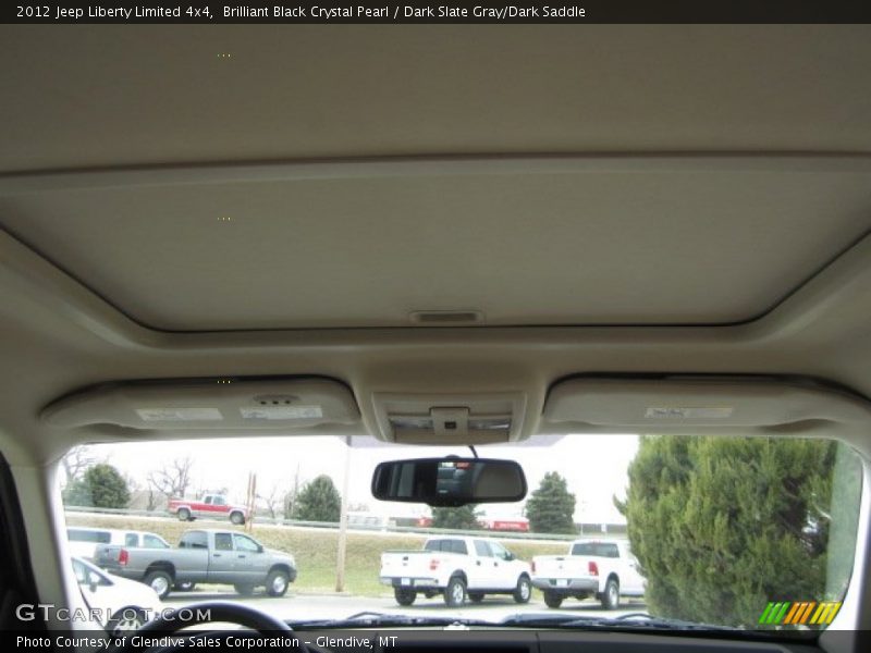 Brilliant Black Crystal Pearl / Dark Slate Gray/Dark Saddle 2012 Jeep Liberty Limited 4x4