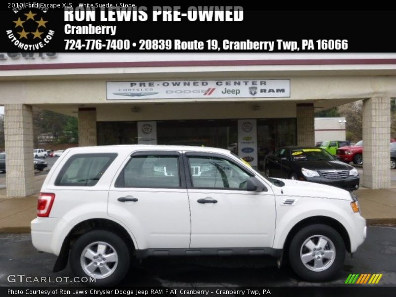 White Suede / Stone 2010 Ford Escape XLS