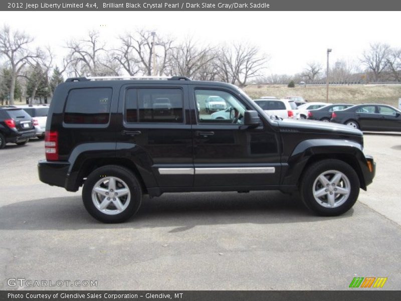 Brilliant Black Crystal Pearl / Dark Slate Gray/Dark Saddle 2012 Jeep Liberty Limited 4x4