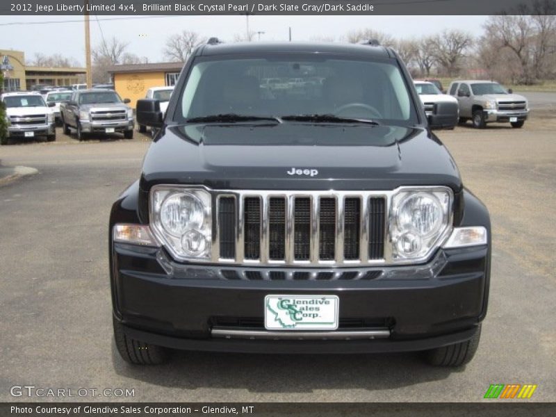 Brilliant Black Crystal Pearl / Dark Slate Gray/Dark Saddle 2012 Jeep Liberty Limited 4x4