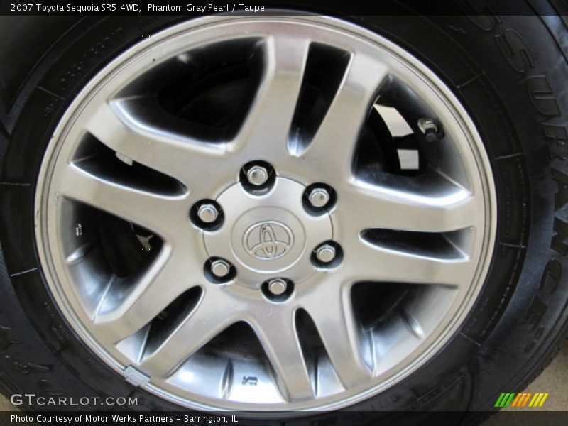 Phantom Gray Pearl / Taupe 2007 Toyota Sequoia SR5 4WD