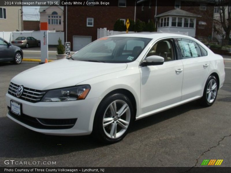 Candy White / Cornsilk Beige 2014 Volkswagen Passat TDI SE