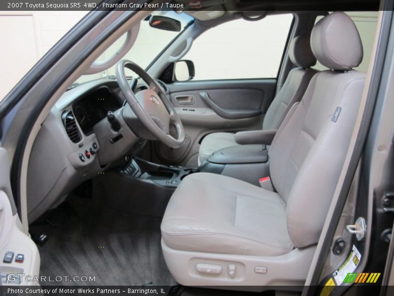Phantom Gray Pearl / Taupe 2007 Toyota Sequoia SR5 4WD