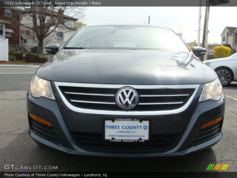 Island Gray Metallic / Black 2012 Volkswagen CC Sport