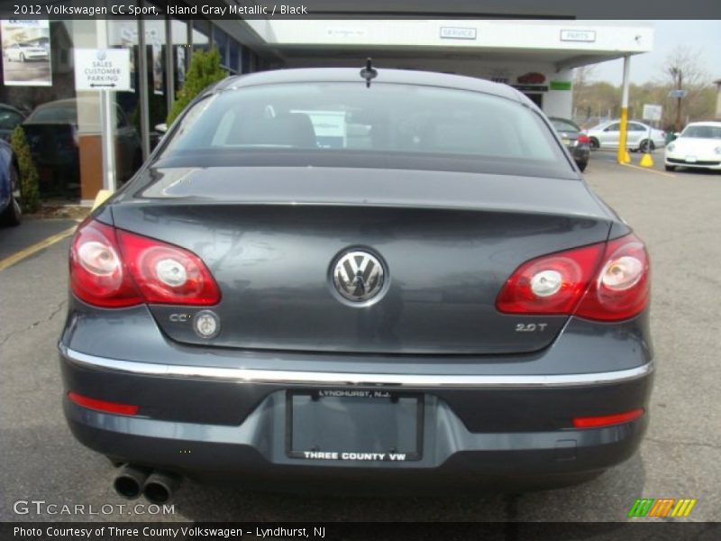 Island Gray Metallic / Black 2012 Volkswagen CC Sport