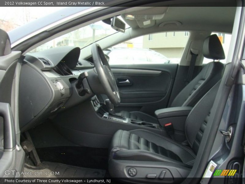 Island Gray Metallic / Black 2012 Volkswagen CC Sport