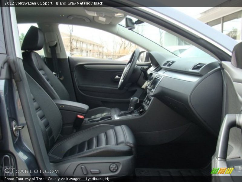 Island Gray Metallic / Black 2012 Volkswagen CC Sport