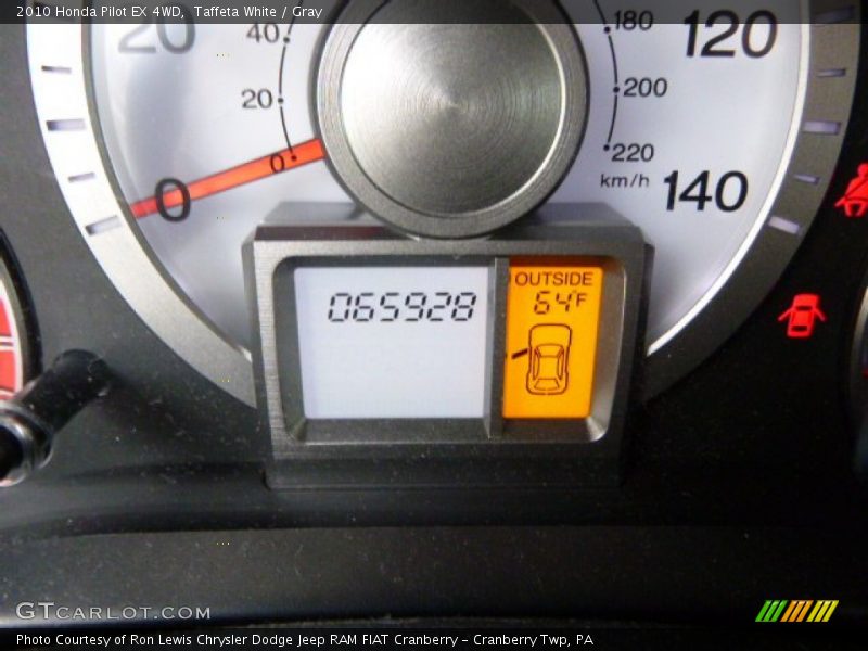 Taffeta White / Gray 2010 Honda Pilot EX 4WD