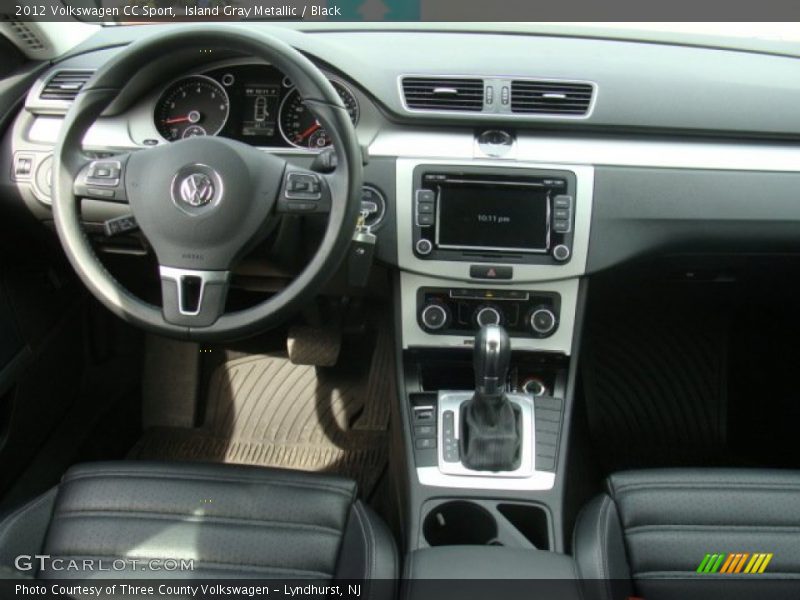 Island Gray Metallic / Black 2012 Volkswagen CC Sport