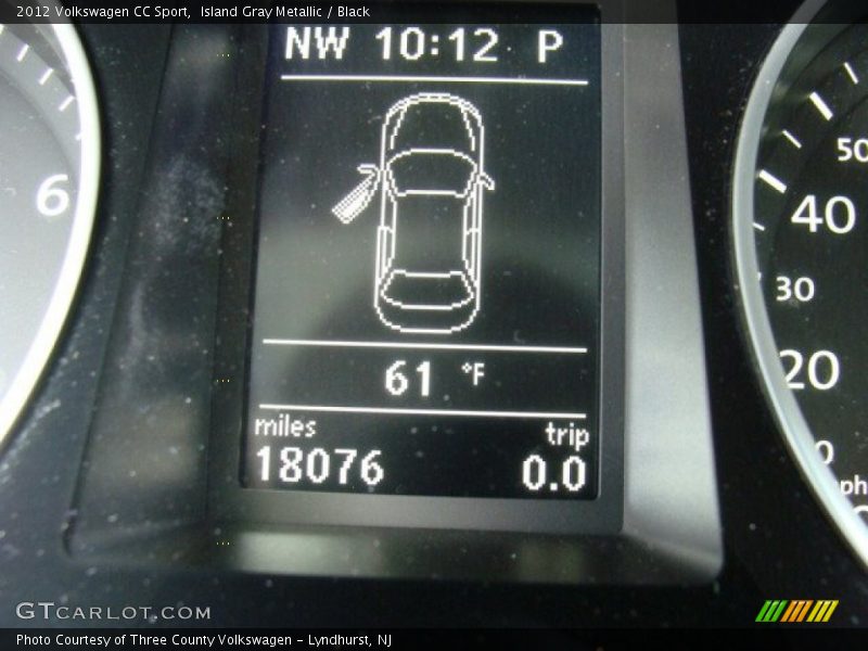 Island Gray Metallic / Black 2012 Volkswagen CC Sport