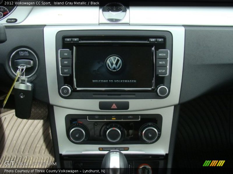 Island Gray Metallic / Black 2012 Volkswagen CC Sport