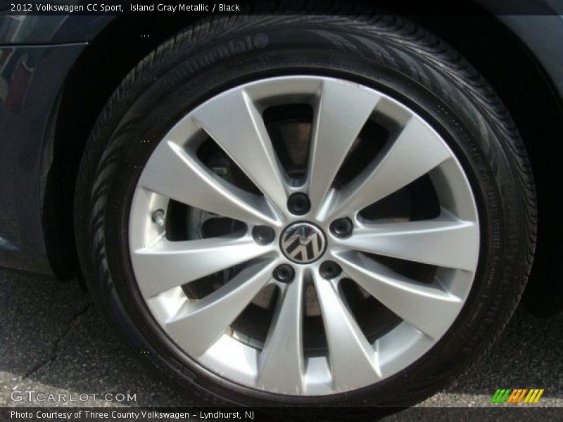 Island Gray Metallic / Black 2012 Volkswagen CC Sport