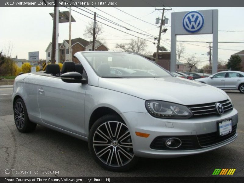 Reflex Silver Metallic / Titan Black 2013 Volkswagen Eos Sport