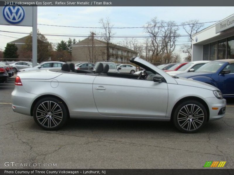 Reflex Silver Metallic / Titan Black 2013 Volkswagen Eos Sport